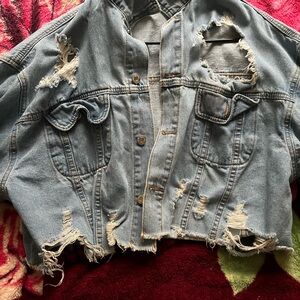 Distressed Denim Jacket